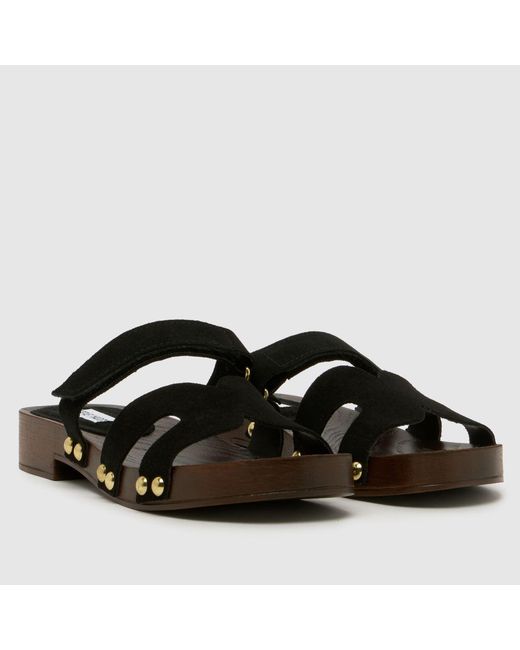 Steve Madden Black Canal Sandals