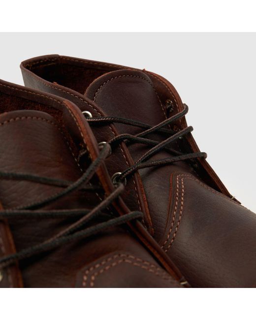 Red Wing Brown 3141 Work Chukka Boots In for men