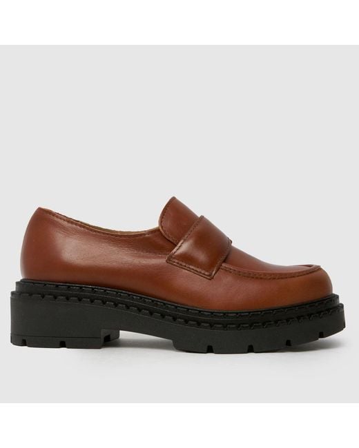 Schuh Brown Lawson Chunky Loafer Flats