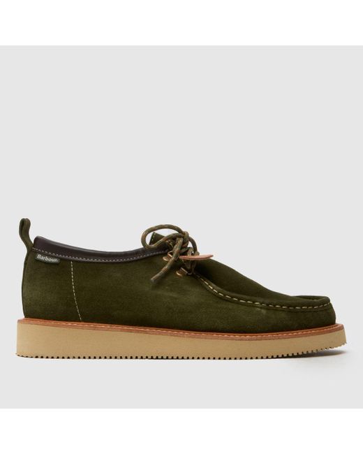 Barbour Green X Wild Bunch Coatham Apron Shoes for men