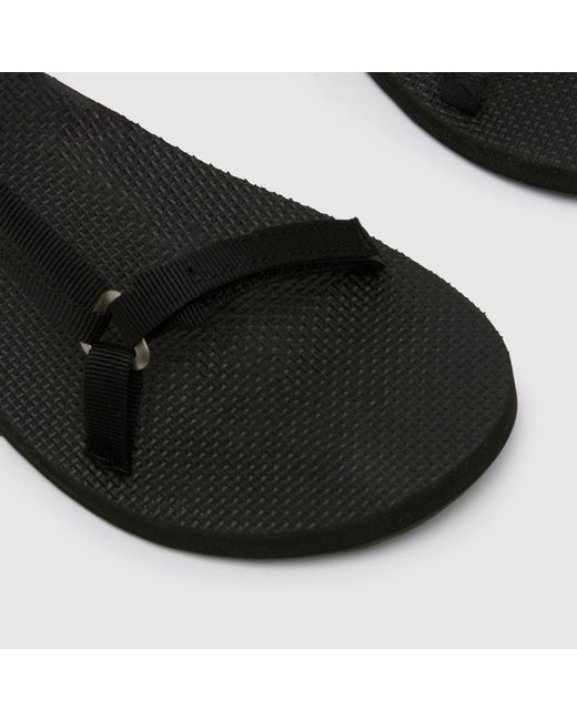 Teva Black Original Universal Slim Sandals