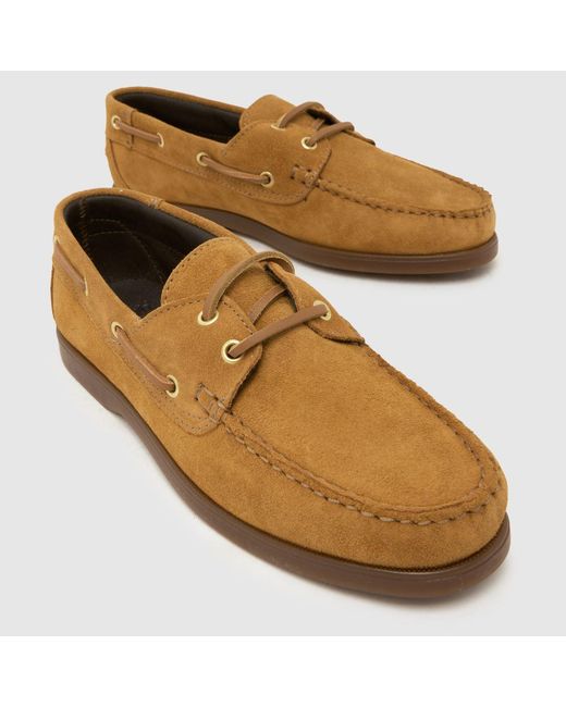 Schuh Brown Luton Suede Boat Flats