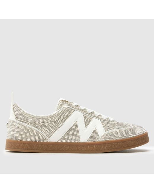 Steve Madden White Degree-R Bling Trainers