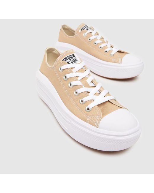 Converse White All Star Move Ox Trainers In