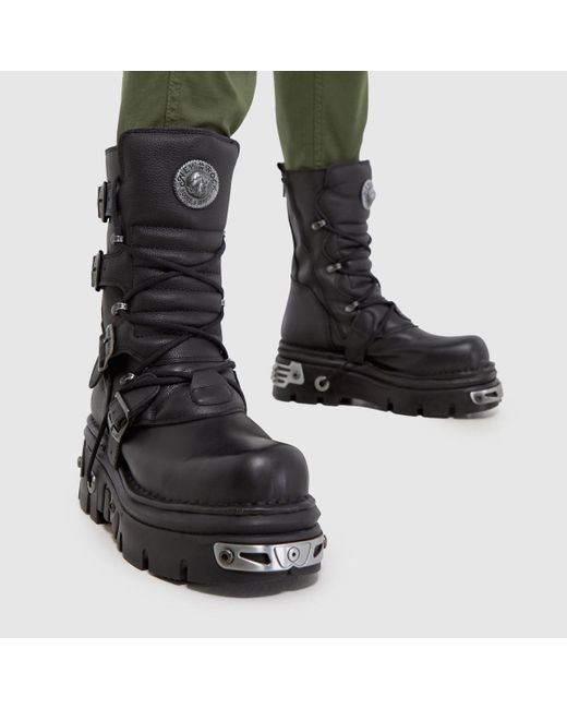 Mens black rocker boots cheap