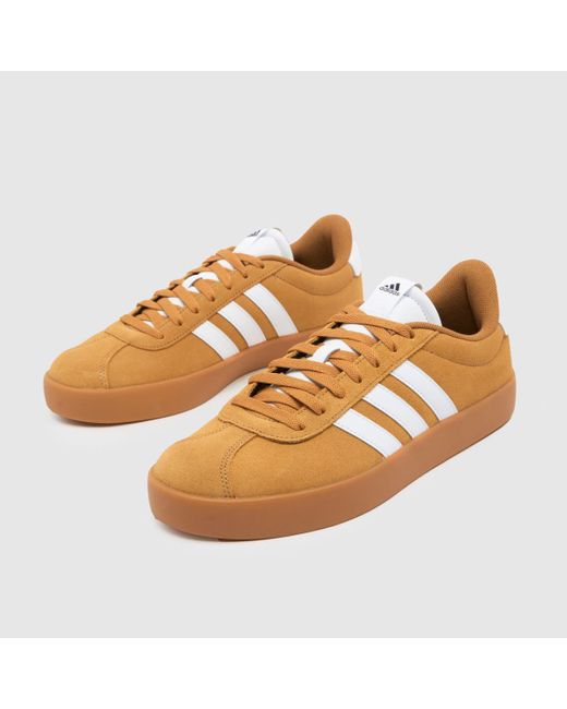Adidas Brown Vl Court 3.0 Trainers In