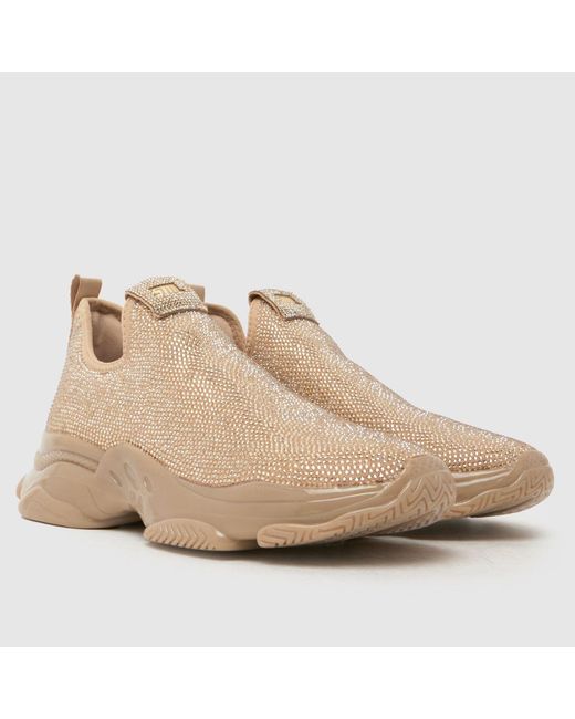 Steve Madden Natural Mythical Bling Trainers