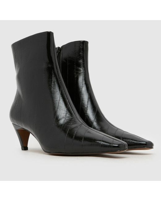 Schuh Black Brooklyn Kitten Heel Boots