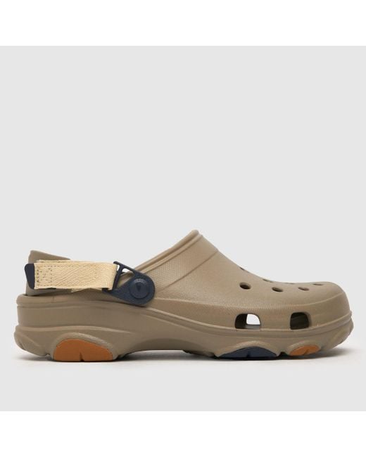 CROCSTM Brown All Terrain Clog Sandals In Stone Multi