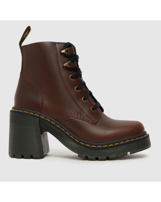 Dr. Martens Brown Jesy Heeled Boots