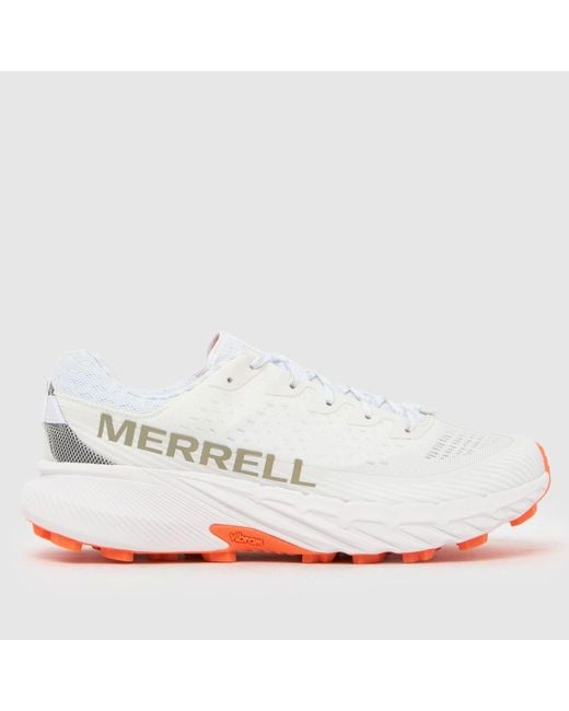 Merrell White Agility Peak 5 Trainers for men