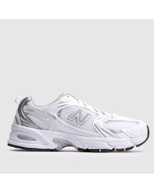 New Balance White 530 Trainers