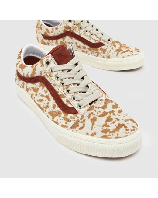 Vans Brown Old Skool Cow Trainers