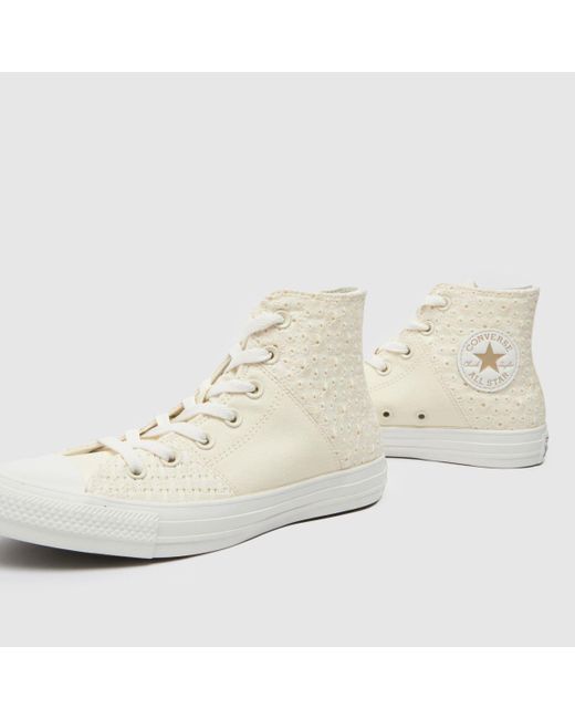 Converse Natural All Star Hi Tone On Tone Trainers In