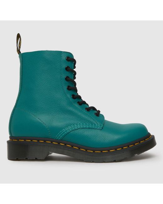 Dr. Martens Green 1460 Pascal 8 Eye Boots In