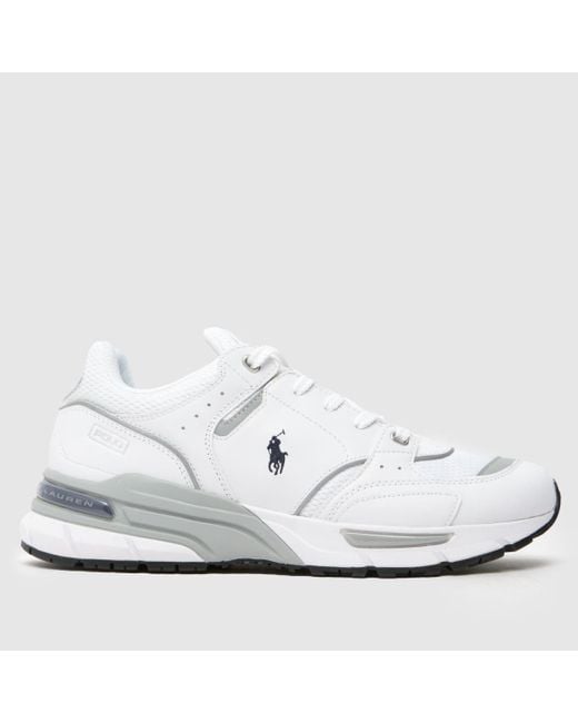 Polo Ralph Lauren White Trackster 250 Trainers for men