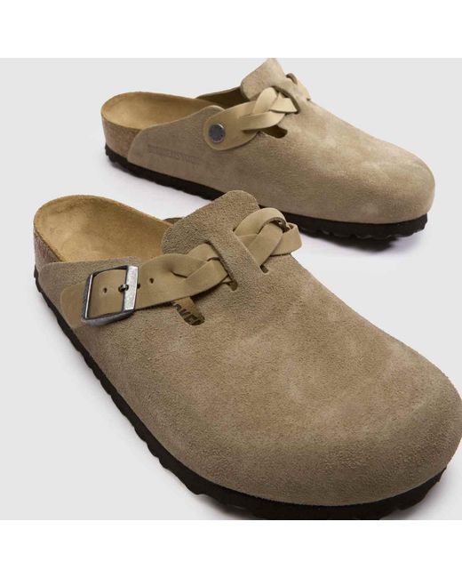 Birkenstock Brown Boston Braided Clog Sandals