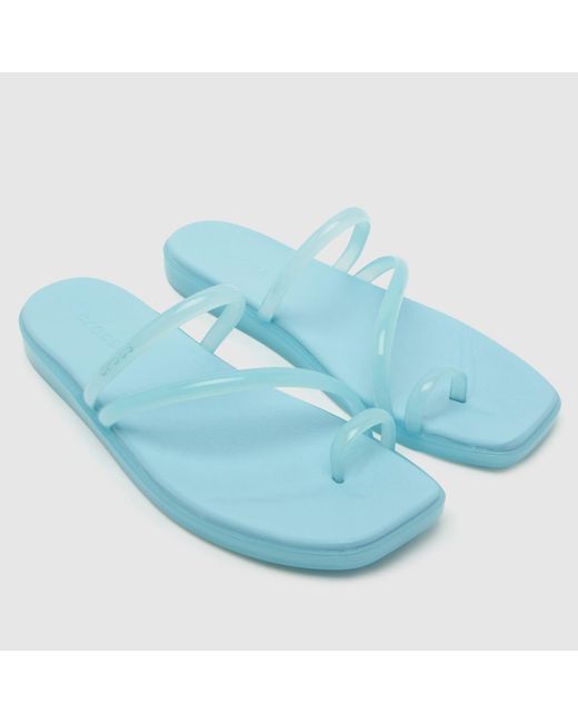 CROCSTM Blue Miami Jelly Toe Loop Sandals