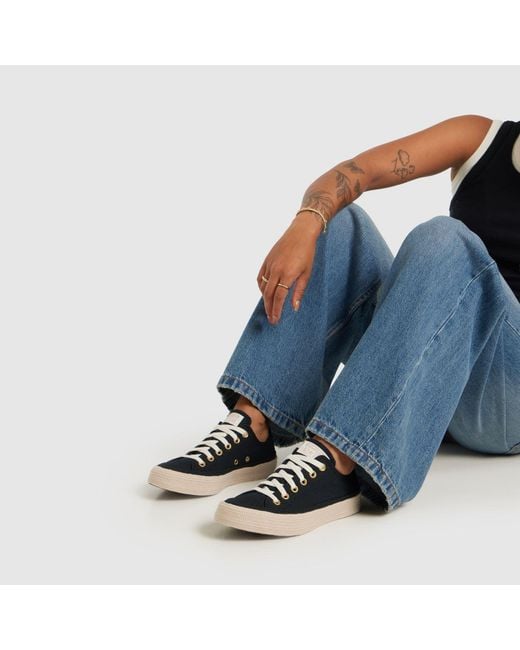 Converse Black All Star Ox Espadrille Trainers