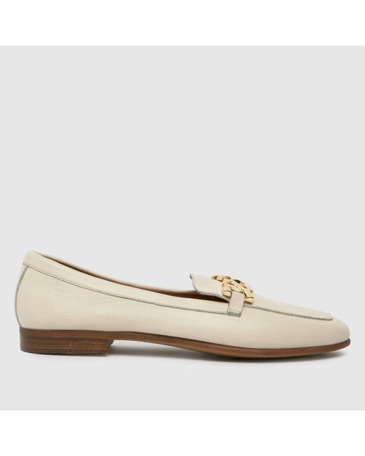Schuh Natural Lyon Chain Leather Loafer Flats