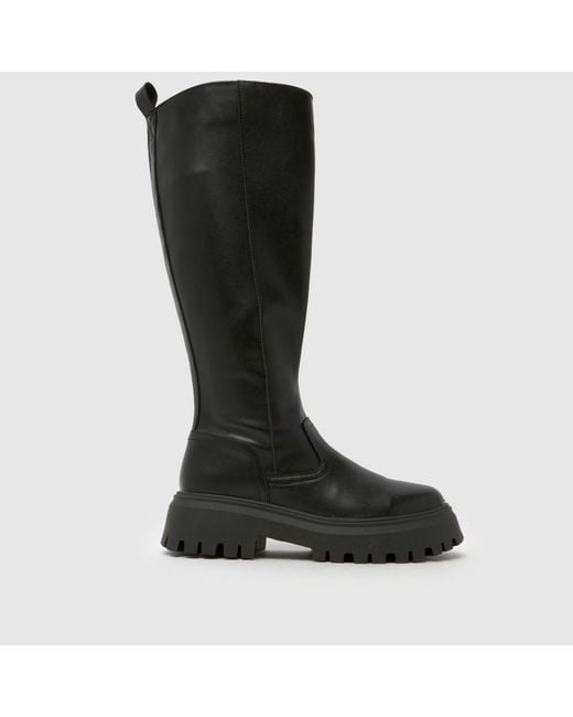 Schuh Black Diana Chunky Knee High Boots