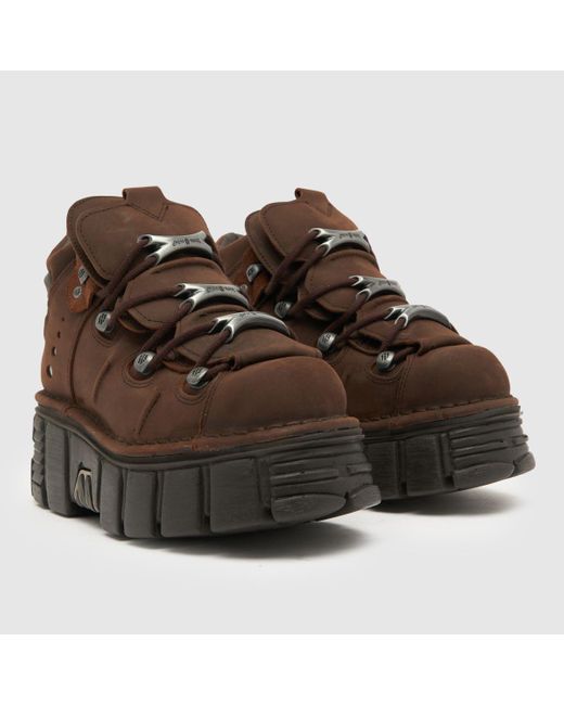 High Rocks Trainers New Rock Chunky Trainers In in Brown | Lyst UK