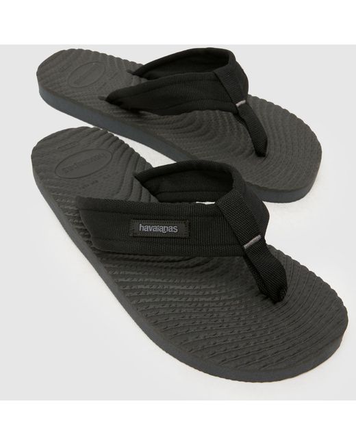 Havaianas Black Surfer Coast Flip Sandals for men