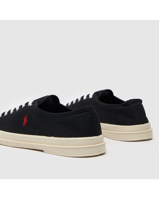 Polo Ralph Lauren Paloma Trainers In Black & Red