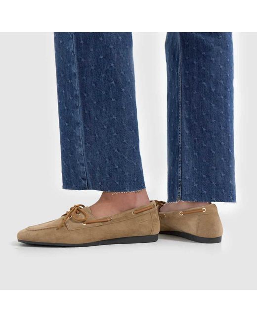 Vagabond Brown Shoemakers Hillary Suede Boat Flats