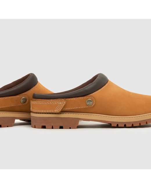 Timberland Brown Premium Clog Flats