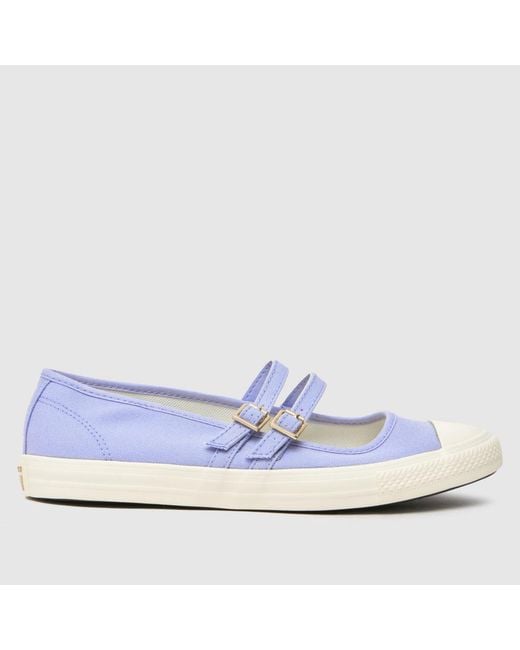Converse Blue All Star Dainty Mary Jane Trainers