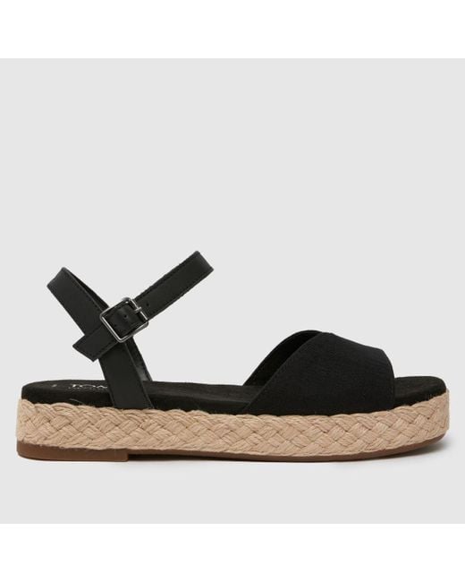 TOMS Black Abby Sandals In