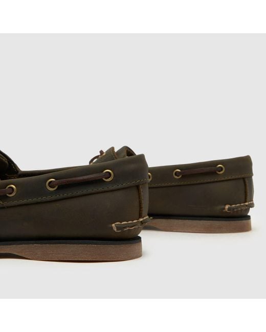 Timberland Brown Classic Boat Shoes In for men