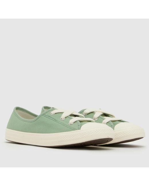 Converse Green All Star Ballet Trainers