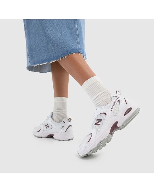 New Balance White 530 Trainers