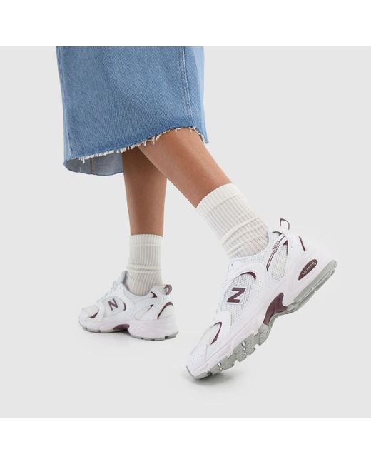 New Balance White 530 Trainers