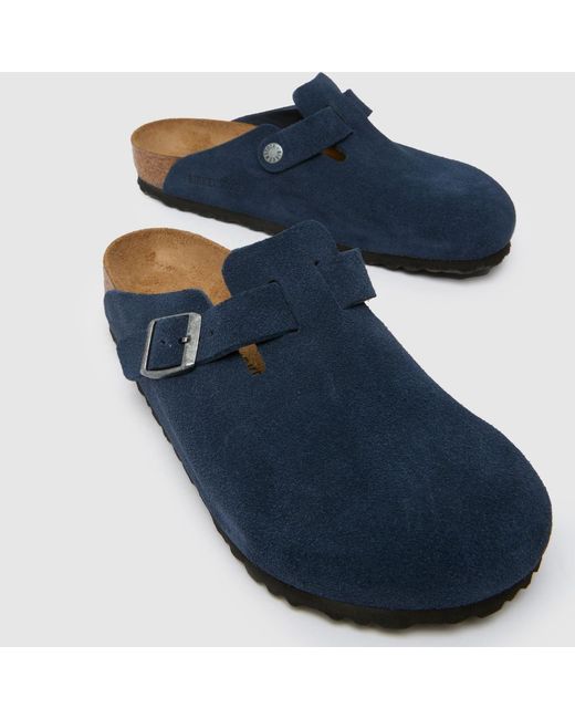 Birkenstock Blue Boston Soft Footbed Clog Sandals
