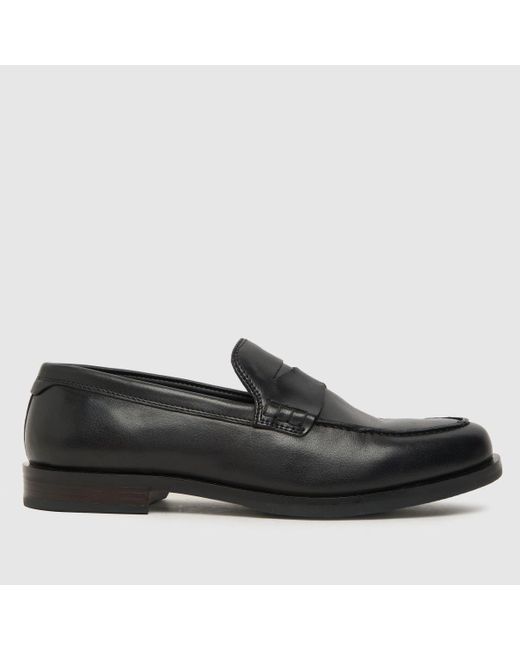 Schuh Black Rufus Penny Loafer Shoes In for men