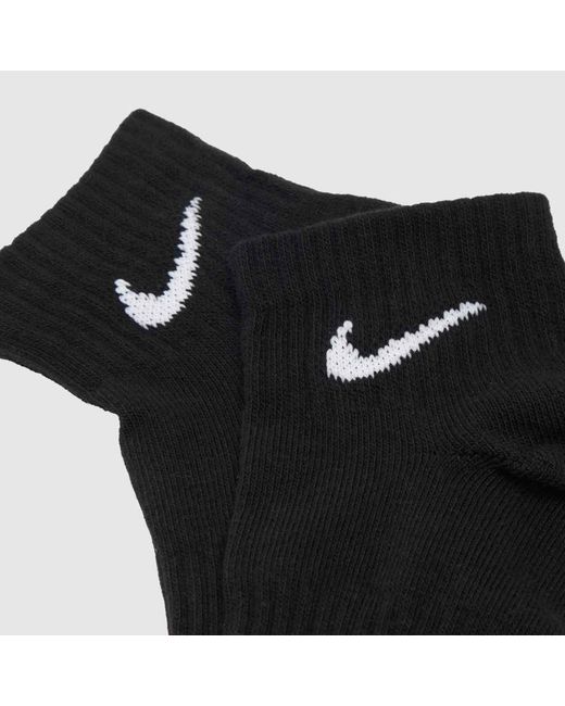 Nike Black Ankle Socks 3 Pack