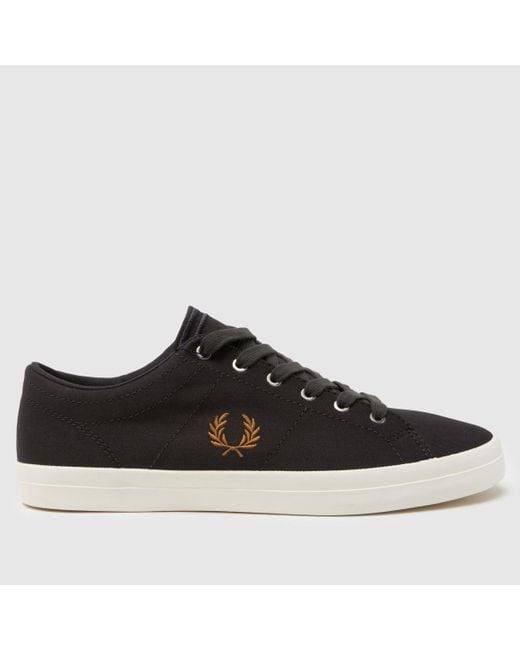 ☆送料無料☆ FRED PERRY Baseline Twill ☆ Zapatillas Fred Perry Baseline Twill Negro Hombre