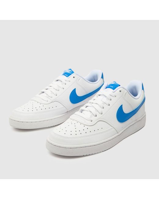 Nike Blue Court Vision Trainers In for men