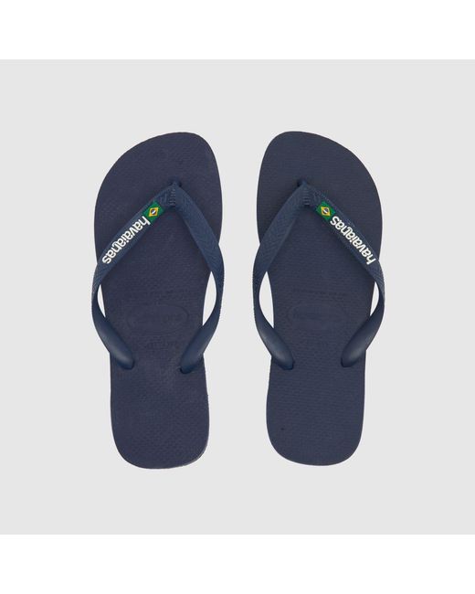 Havaianas Blue Brasil Logo Sandals for men