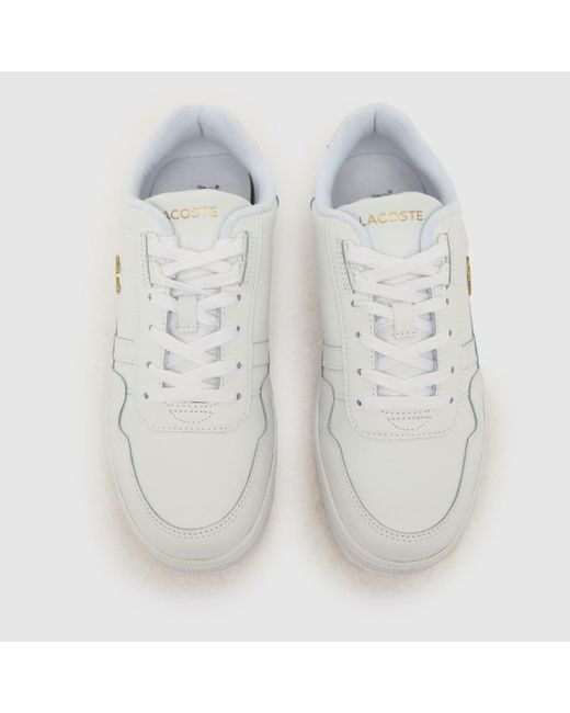 Lacoste White T-clip Trainers In