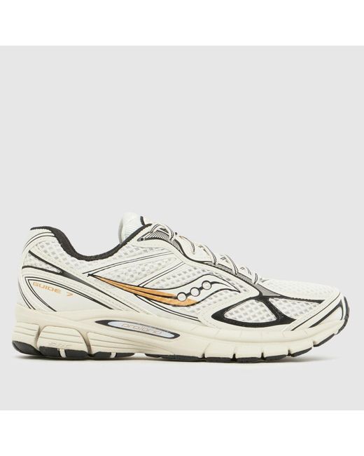 Saucony White Progrid Guide 7 Sneaker