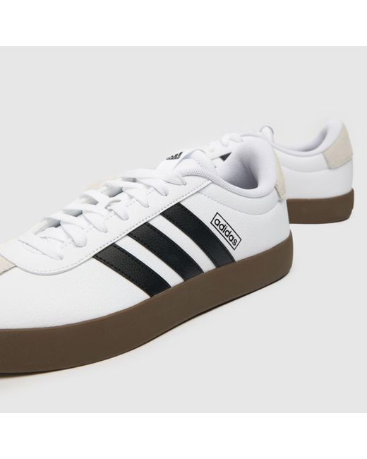 Adidas White Vl Court3.0 Trainers In for men