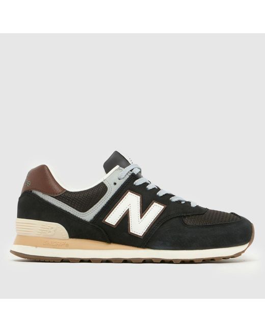New Balance Black 574 Trainers for men