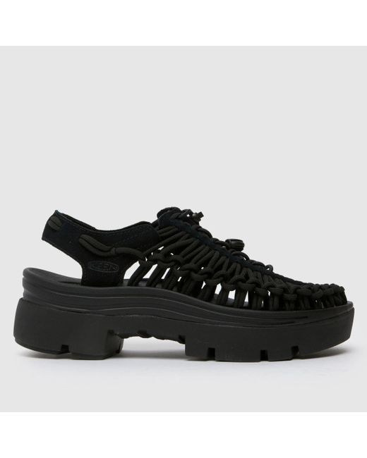 Keen Black Uneek Plt Sandals