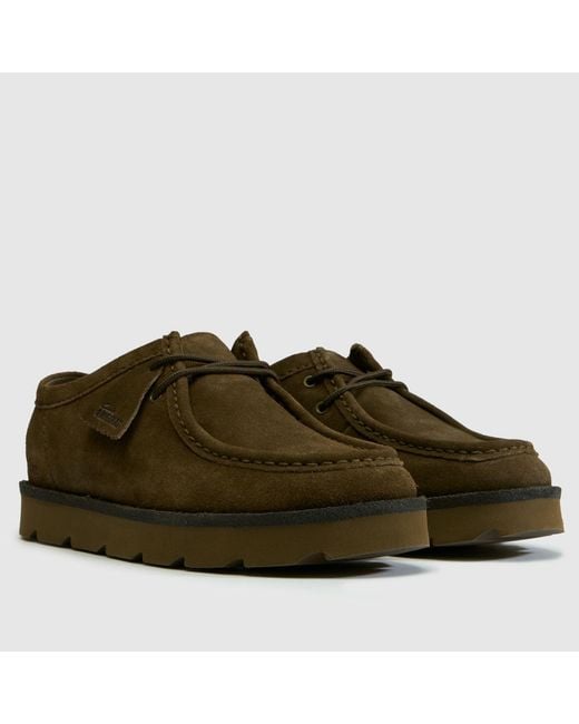 Clarks Brown Meare Walla Shoes for men