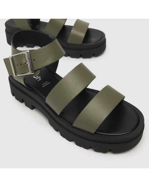 Schuh Green Tate Chunky Sandals In