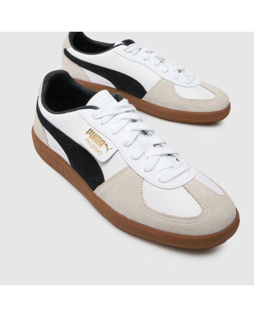 PUMA Brown Palermo Leather Trainers In for men